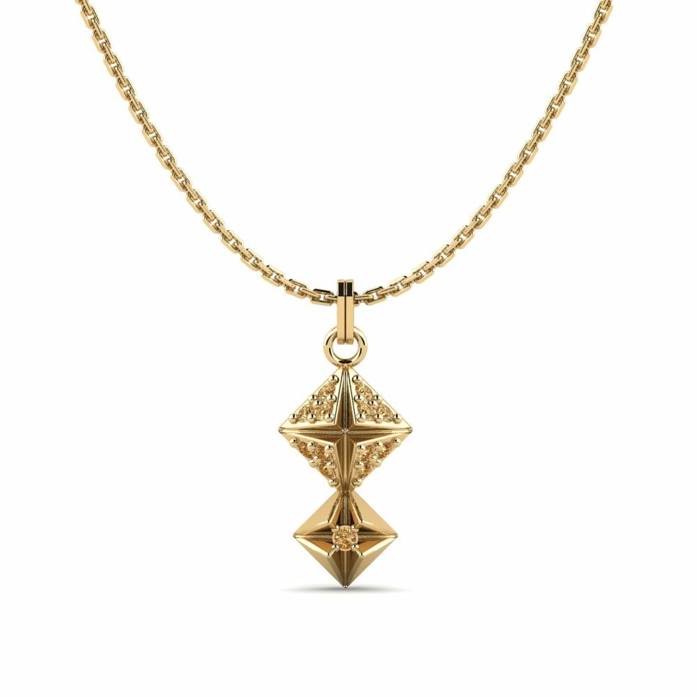 Brown Diamond Women's Pendant Mraba