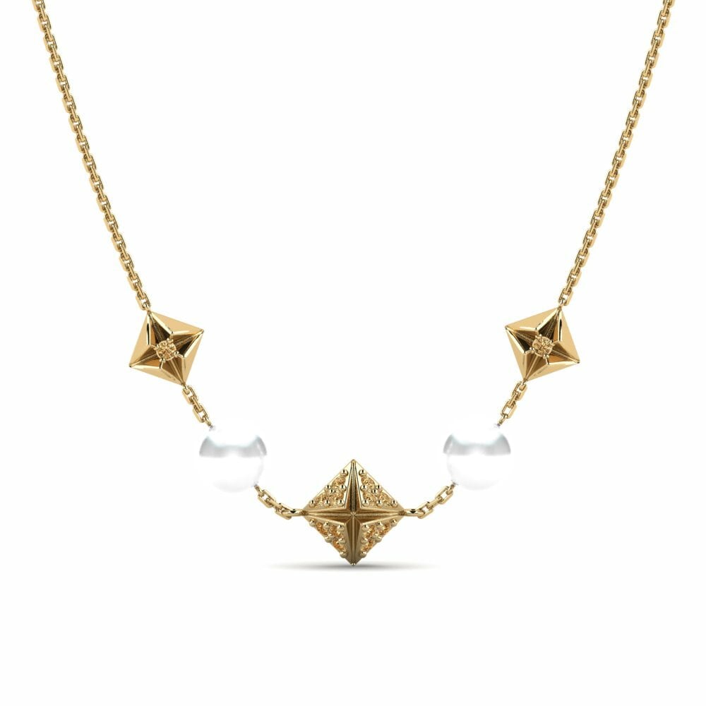 Brown Diamond Women's Necklace Nelinurkne