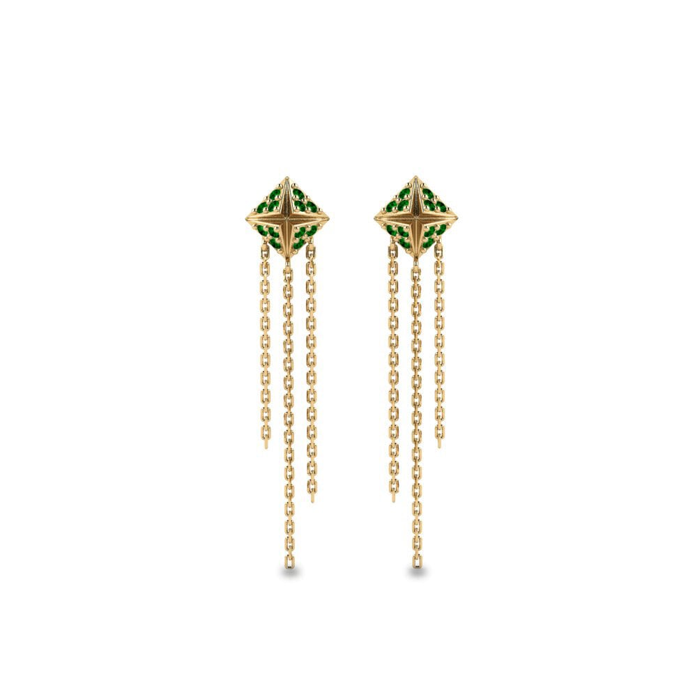 Zircone Verde Orecchino da donna Nsonda