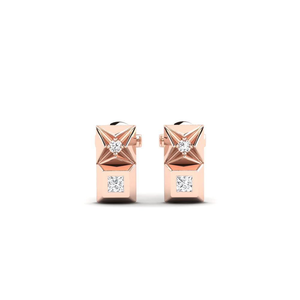 9ct Rose Gold Women's Earring Ntweaso