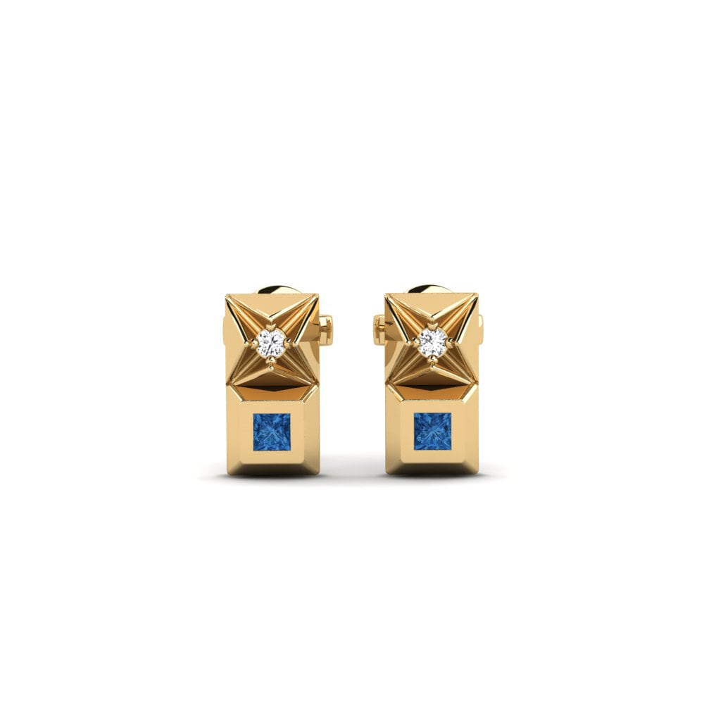 Dark Blue Zirconia Women's Earring Ntweaso