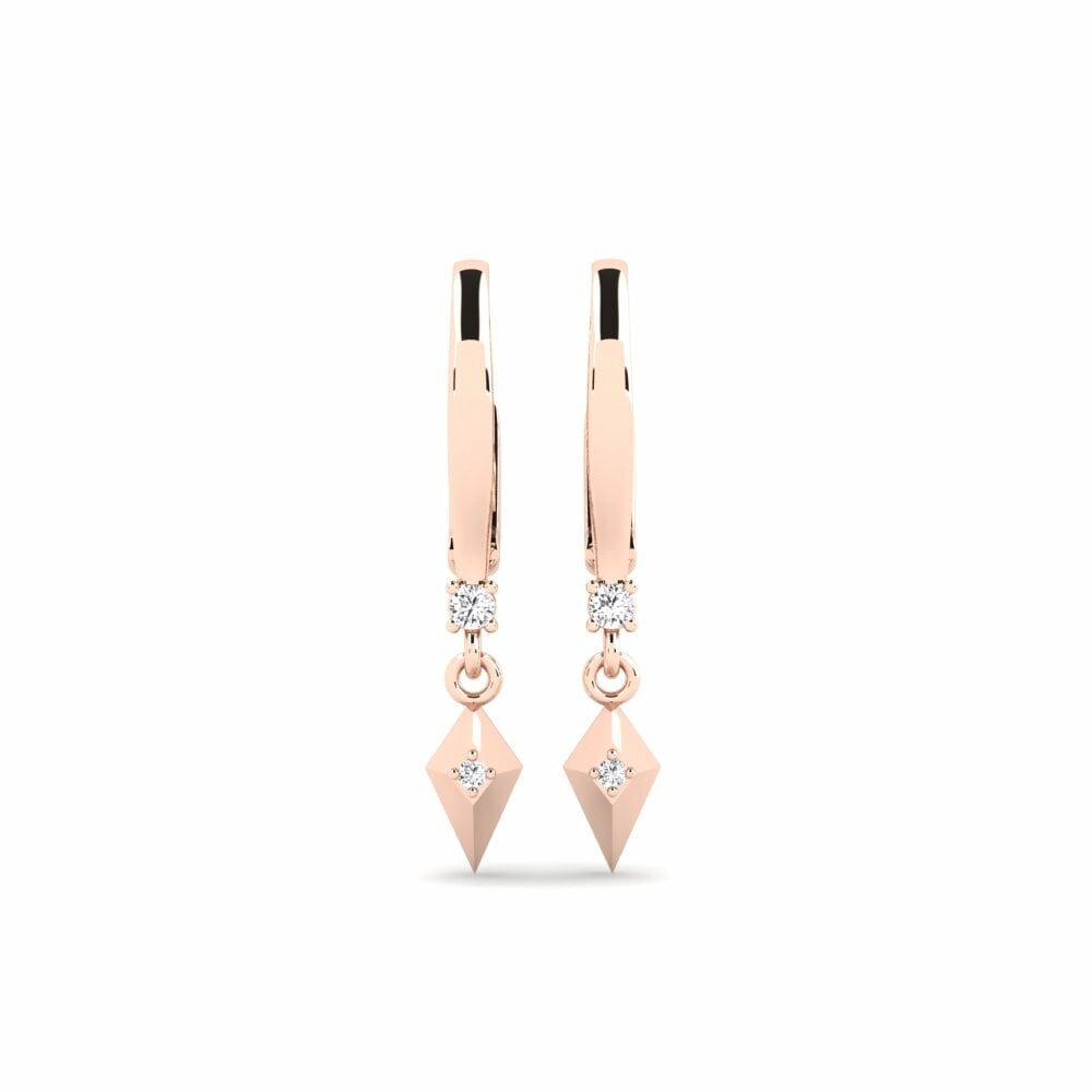 9ct Rose Gold Women's Earring Pantai