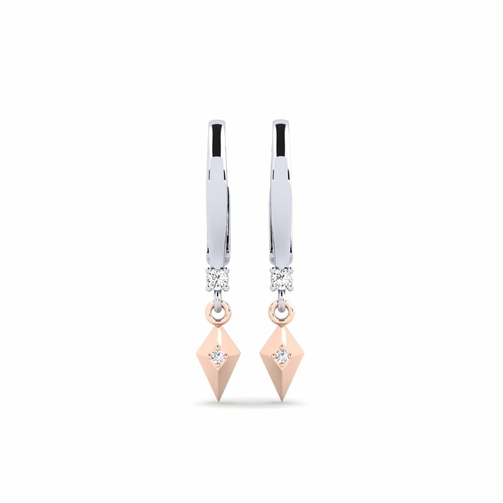 Oro Bianco & Rosso 375 Orecchino da donna Pantai