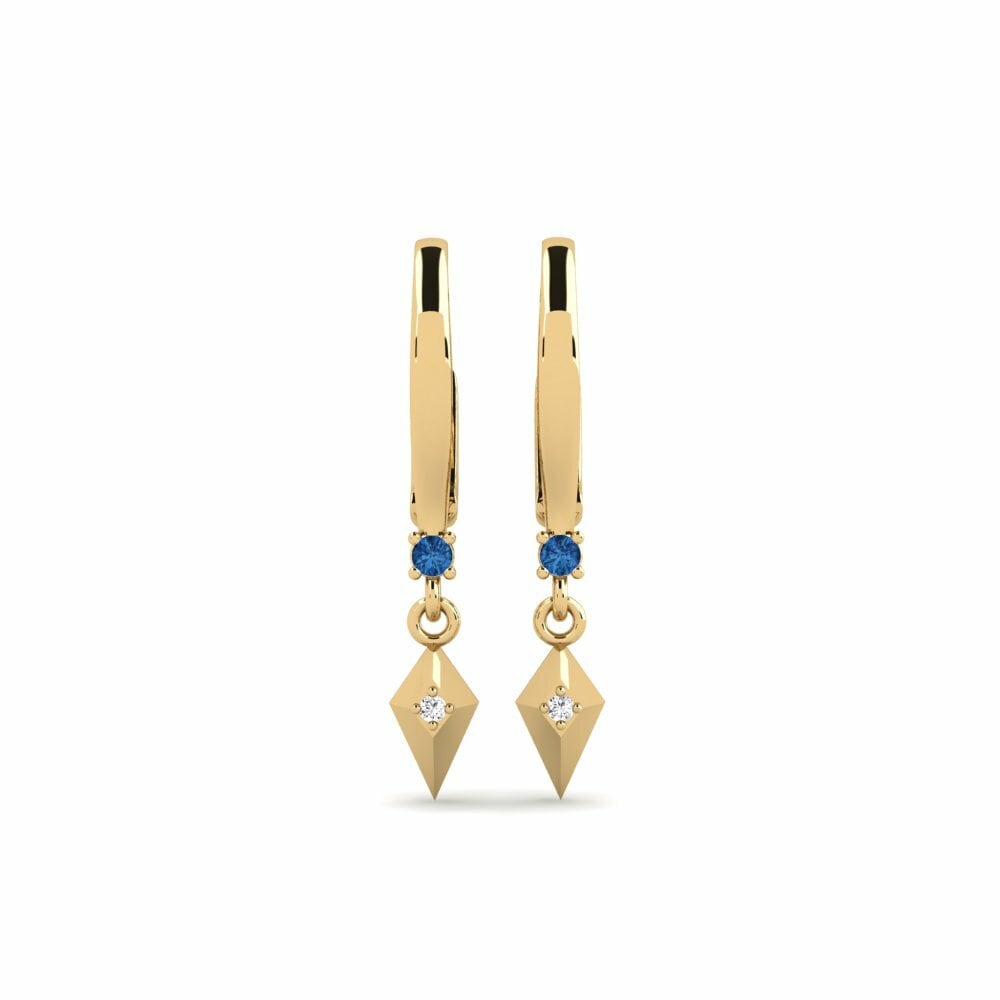 Dark Blue Zirconia Women's Earring Pantai