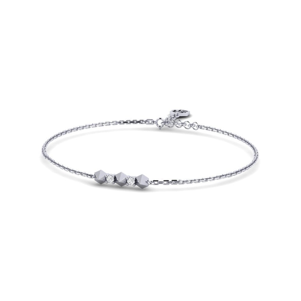 Oro Bianco 375 Bracciale da donna Pili