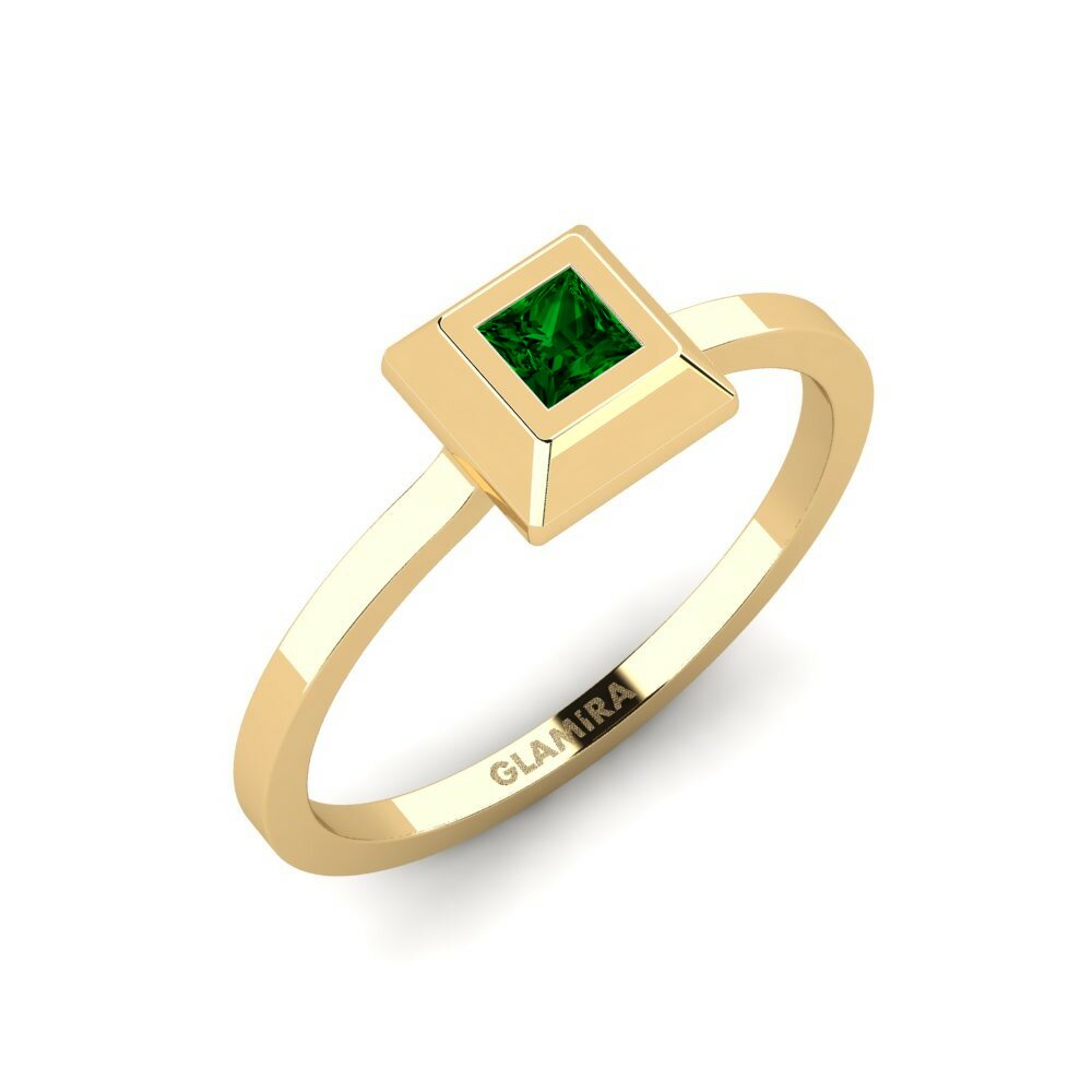 Zircone Verde Anello Pjazza