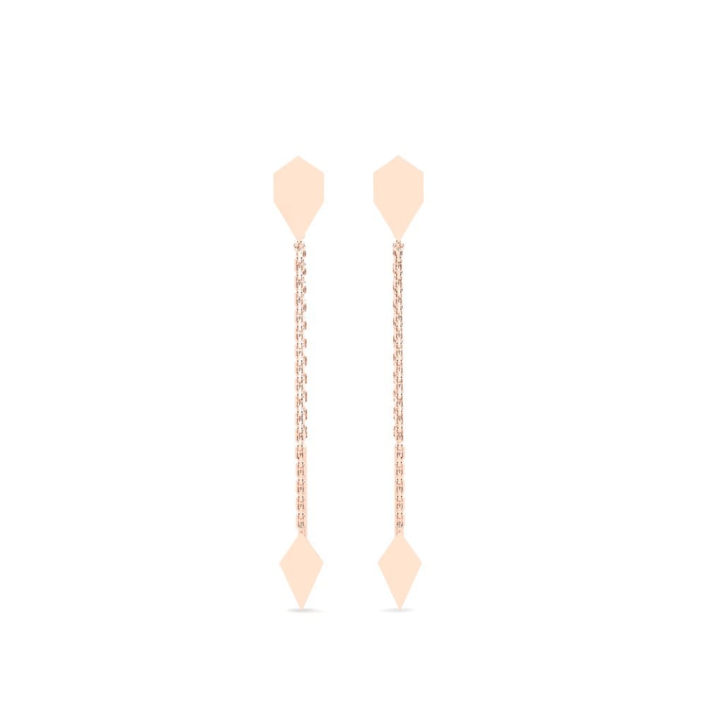 9ct Rose Gold Women's Earring Ponnani