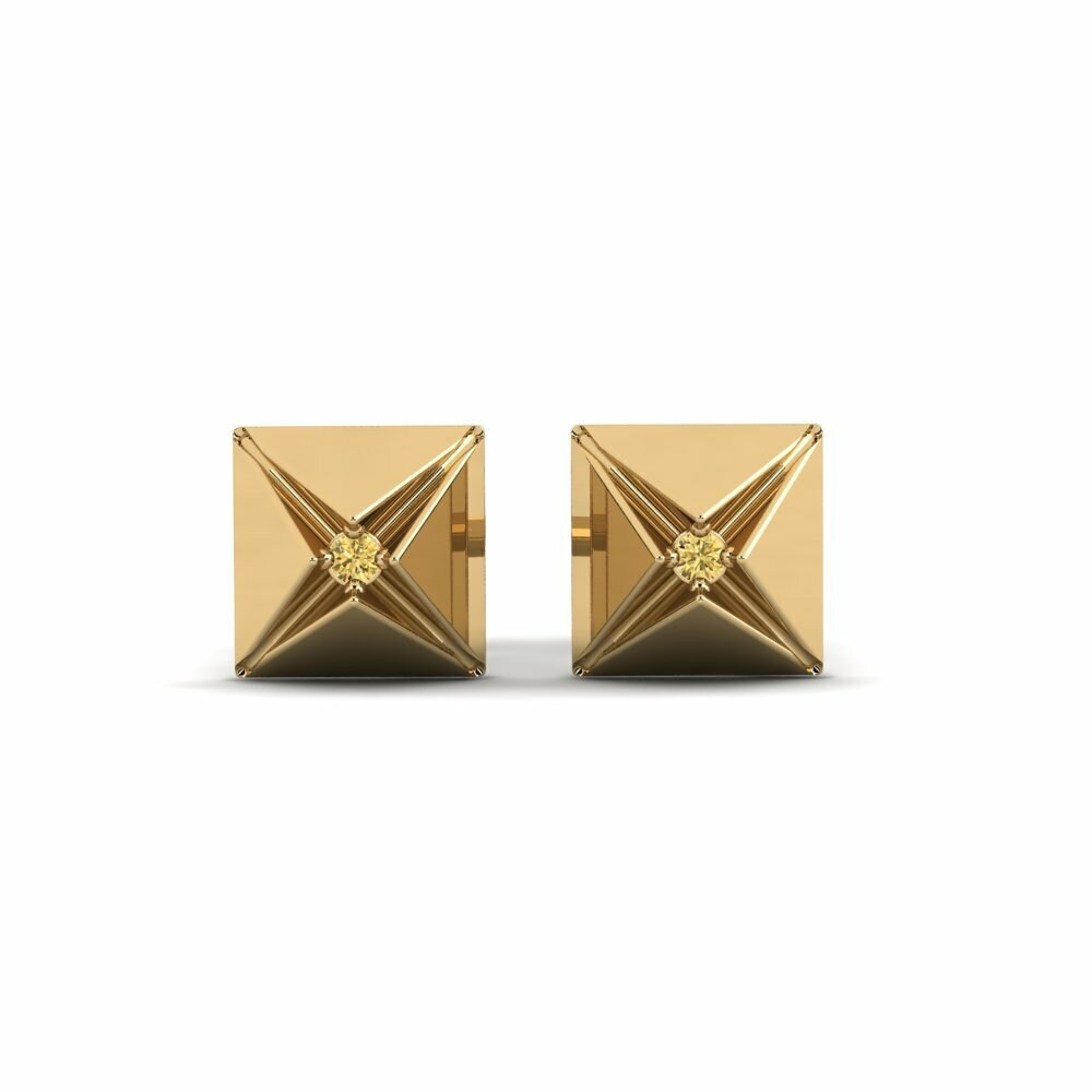 Yellow Diamond Women's Earring Quadrat