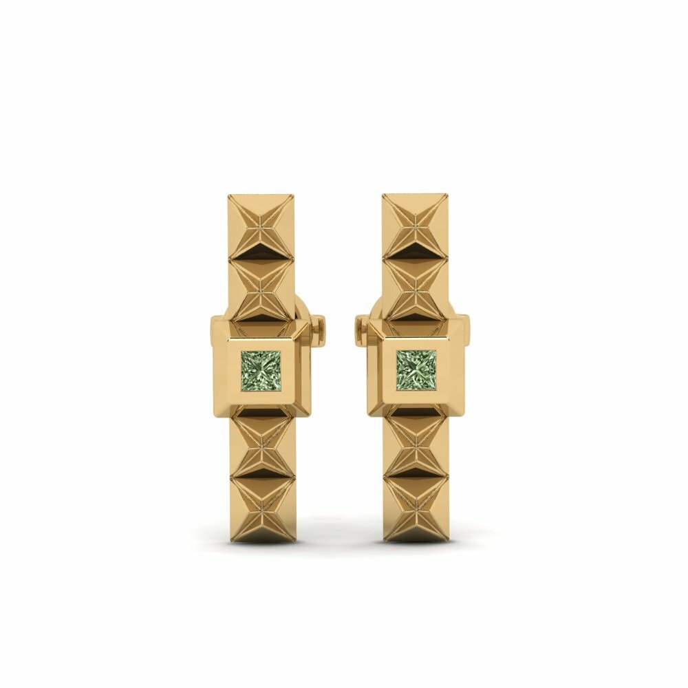 Green Diamond Women's Earring Quadru