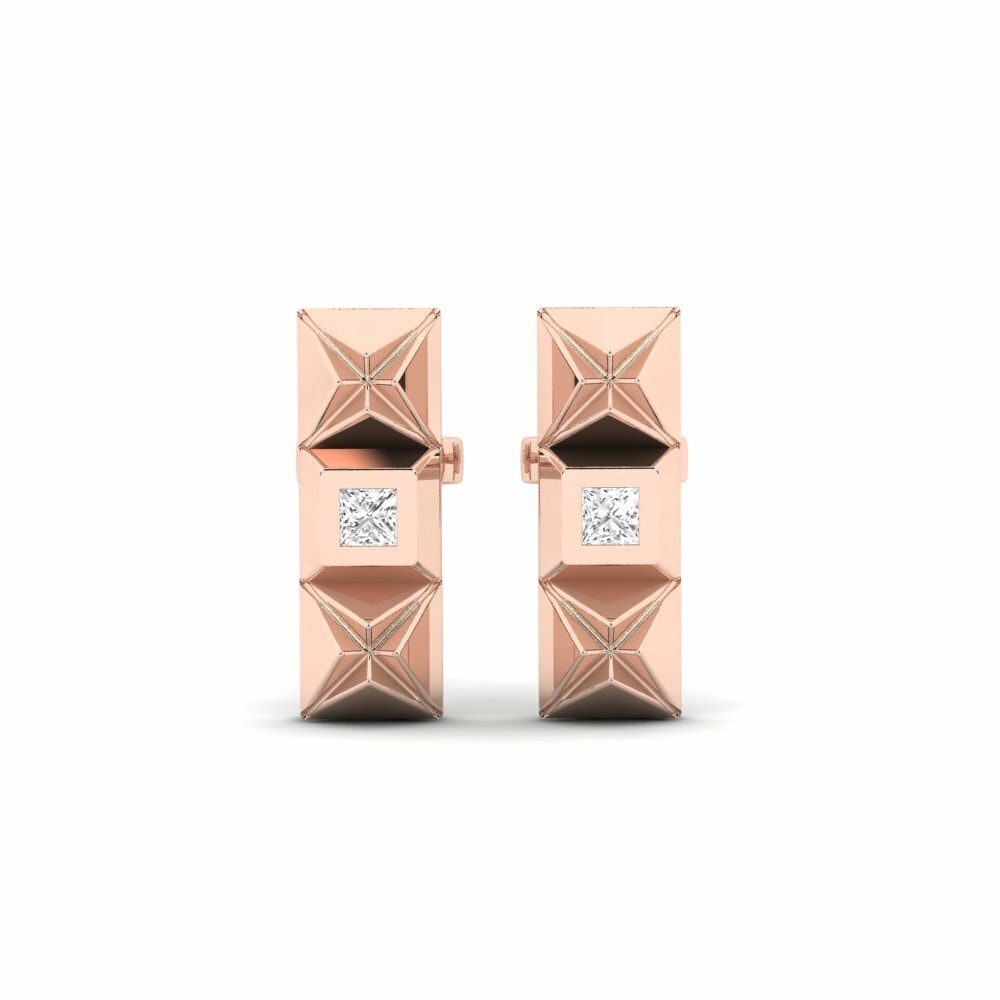 9ct Rose Gold Women's Earring Recuncho