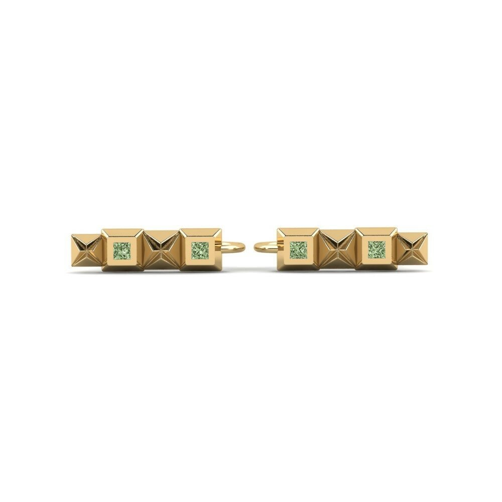 Green Diamond Women's Earring Rokna