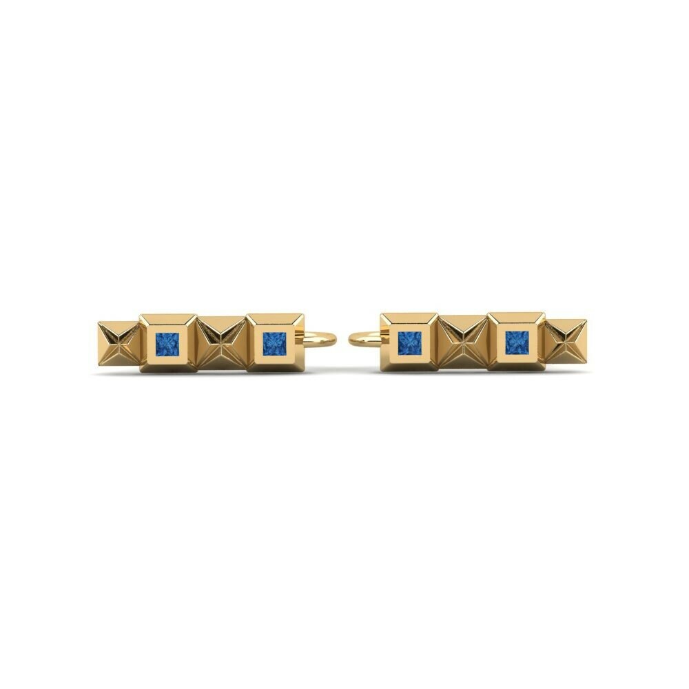 Dark Blue Zirconia Women's Earring Rokna