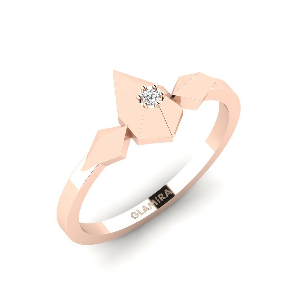 9ct Rose Gold Ring Rufiji