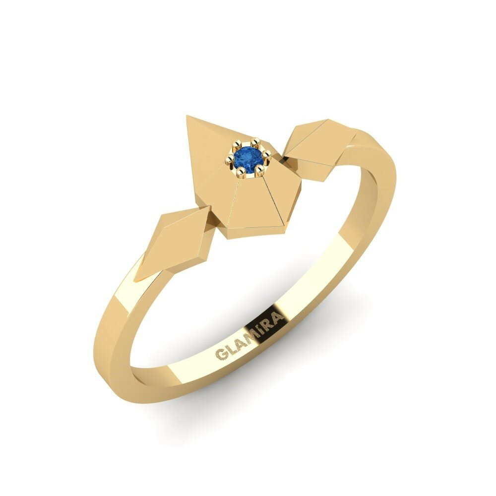 Dark Blue Zirconia Ring Rufiji