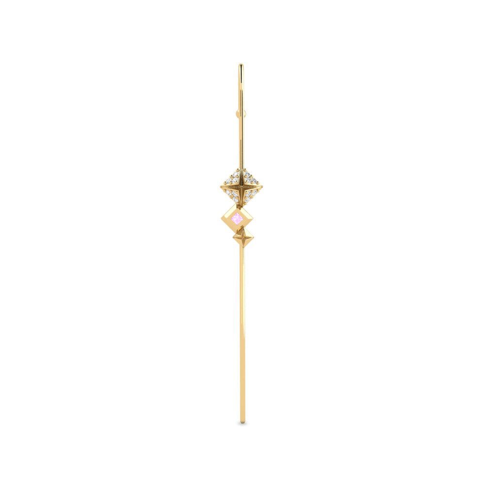 Pink Sapphire Ear Piercing Sarok