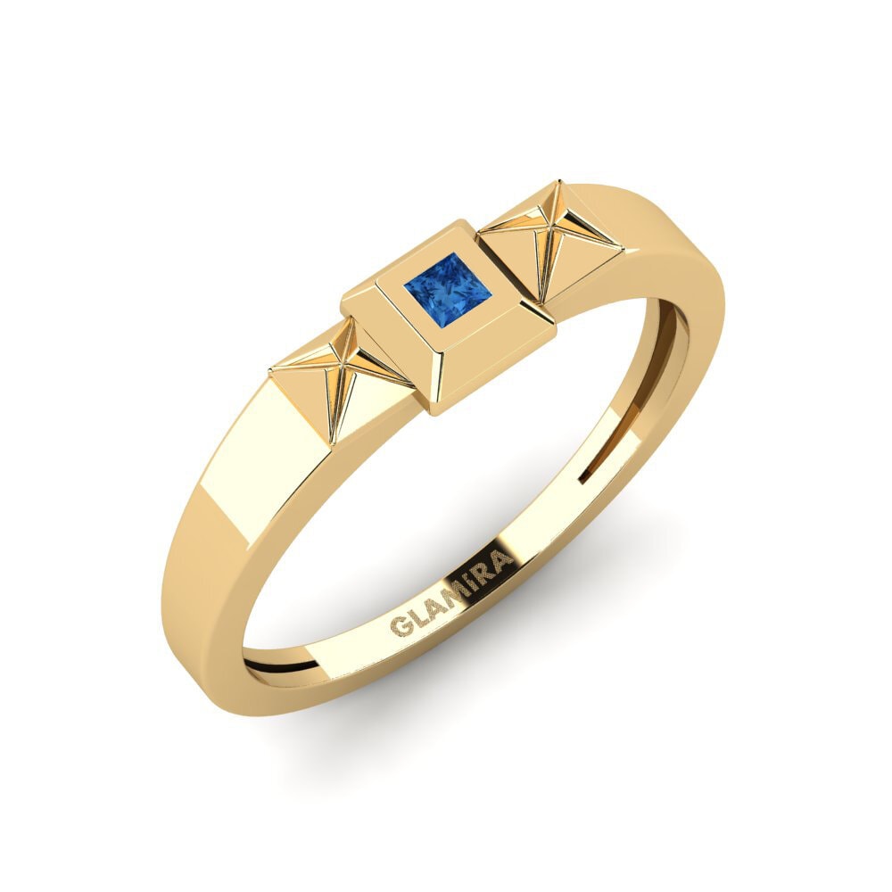 Dark Blue Zirconia Ring Sekwere