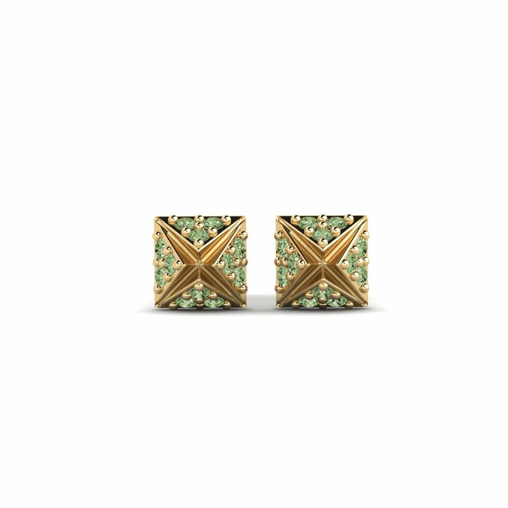 Green Diamond Women's Earring Sgwar