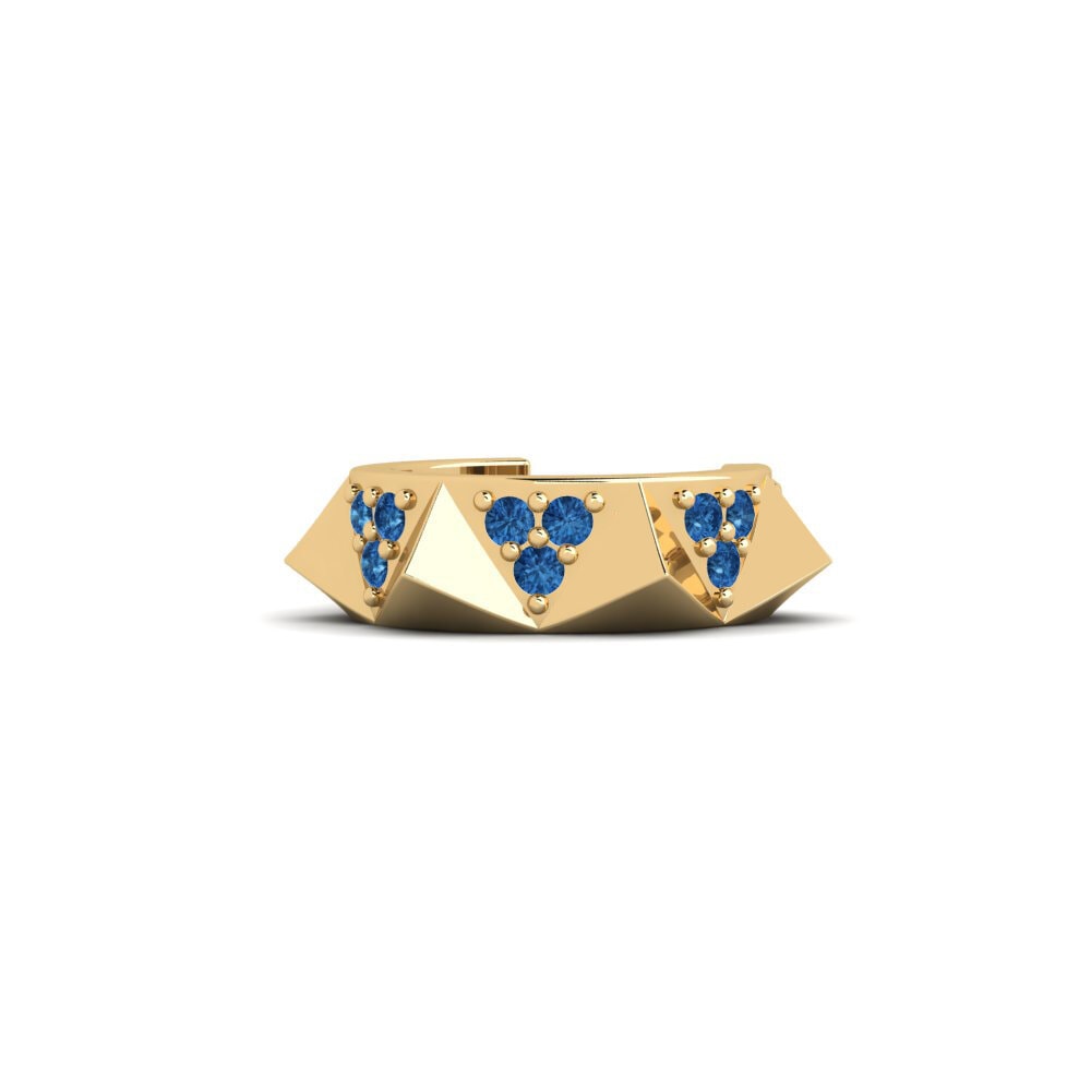 Dark Blue Zirconia Women's Earring Shaver