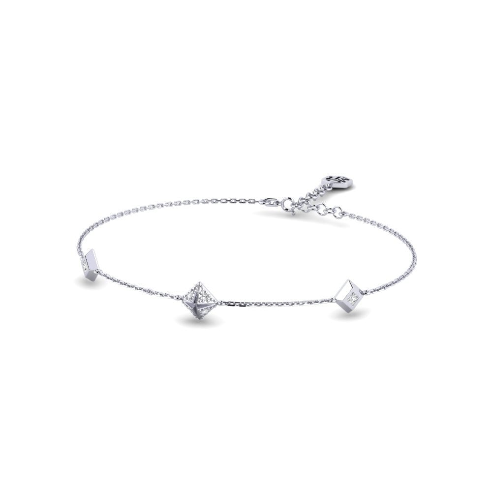Oro Bianco 375 Bracciale da donna Shikaku