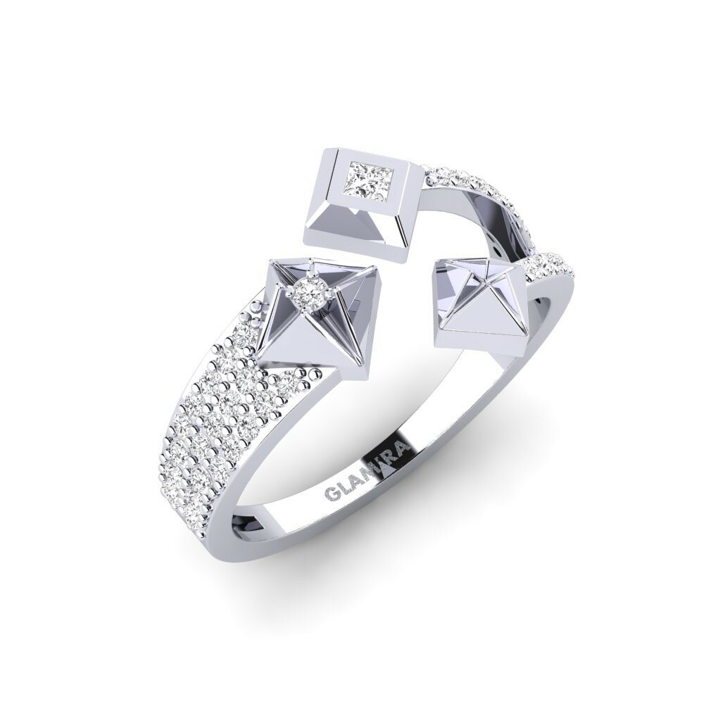 14ct White Gold Ring Tahked