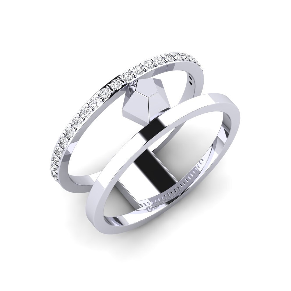 14ct White Gold Ring Thalwil