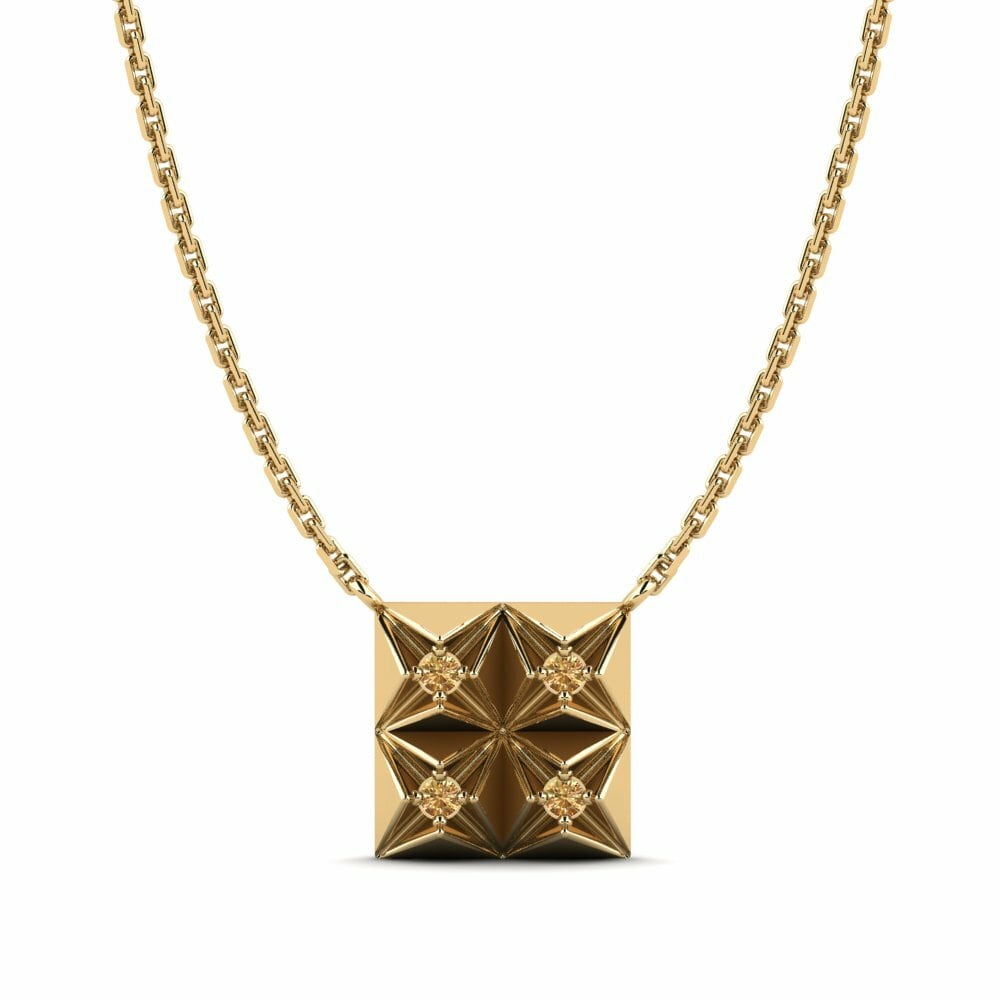 Brown Diamond Women's Necklace Torget