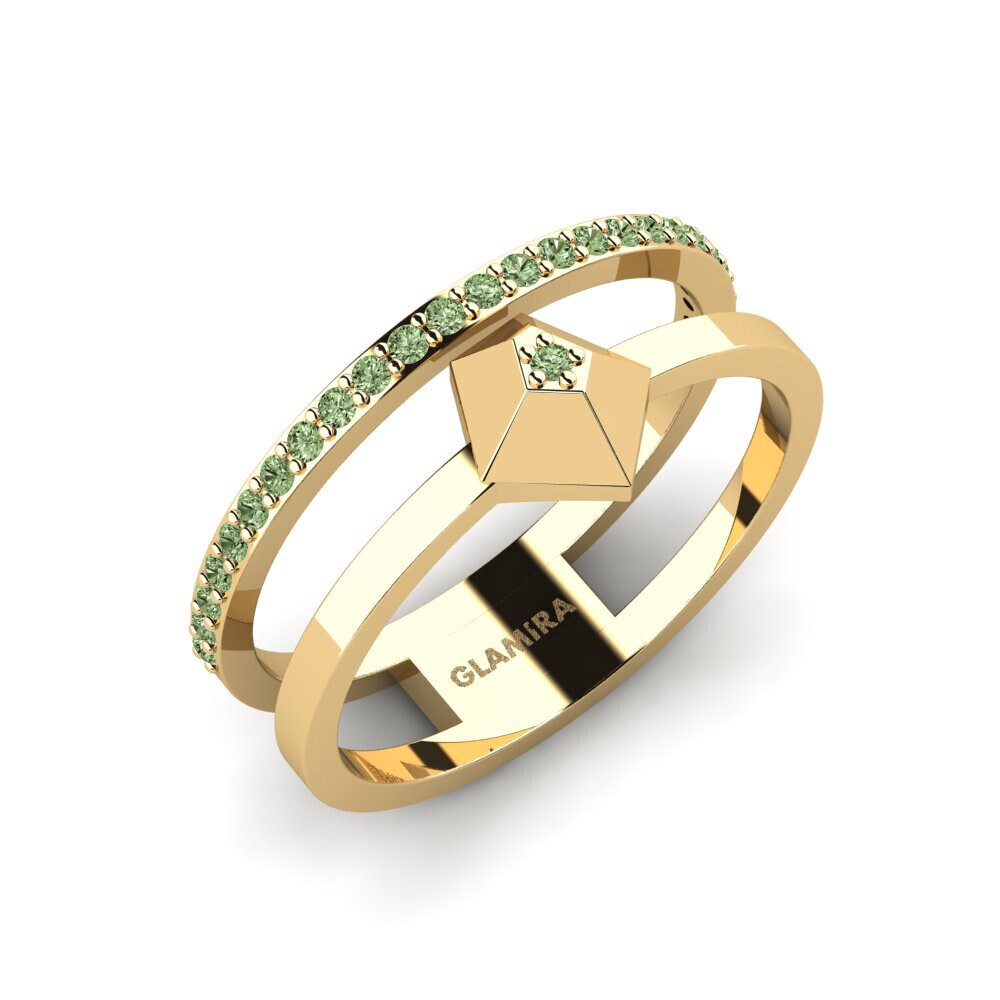 Groene Diamant Ringen Trito