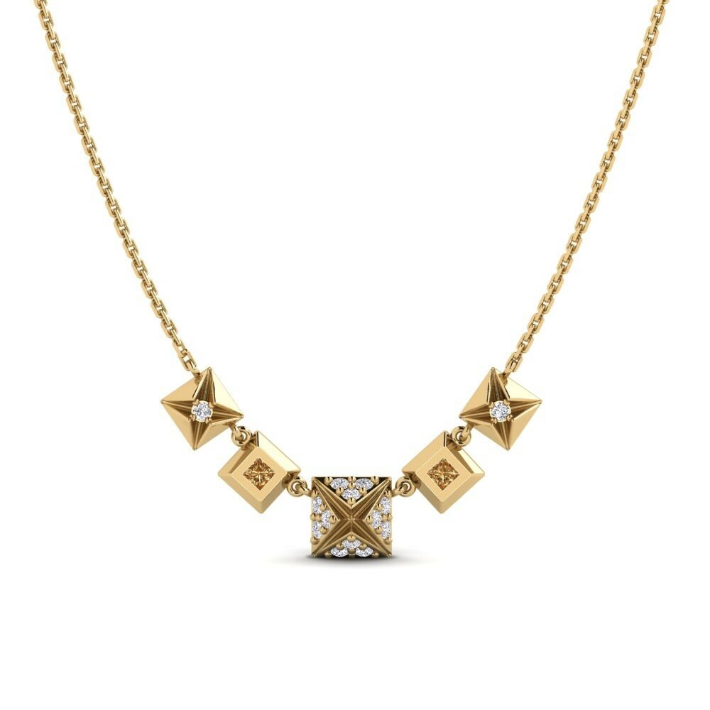 Brown Diamond Women's Necklace Ubuso