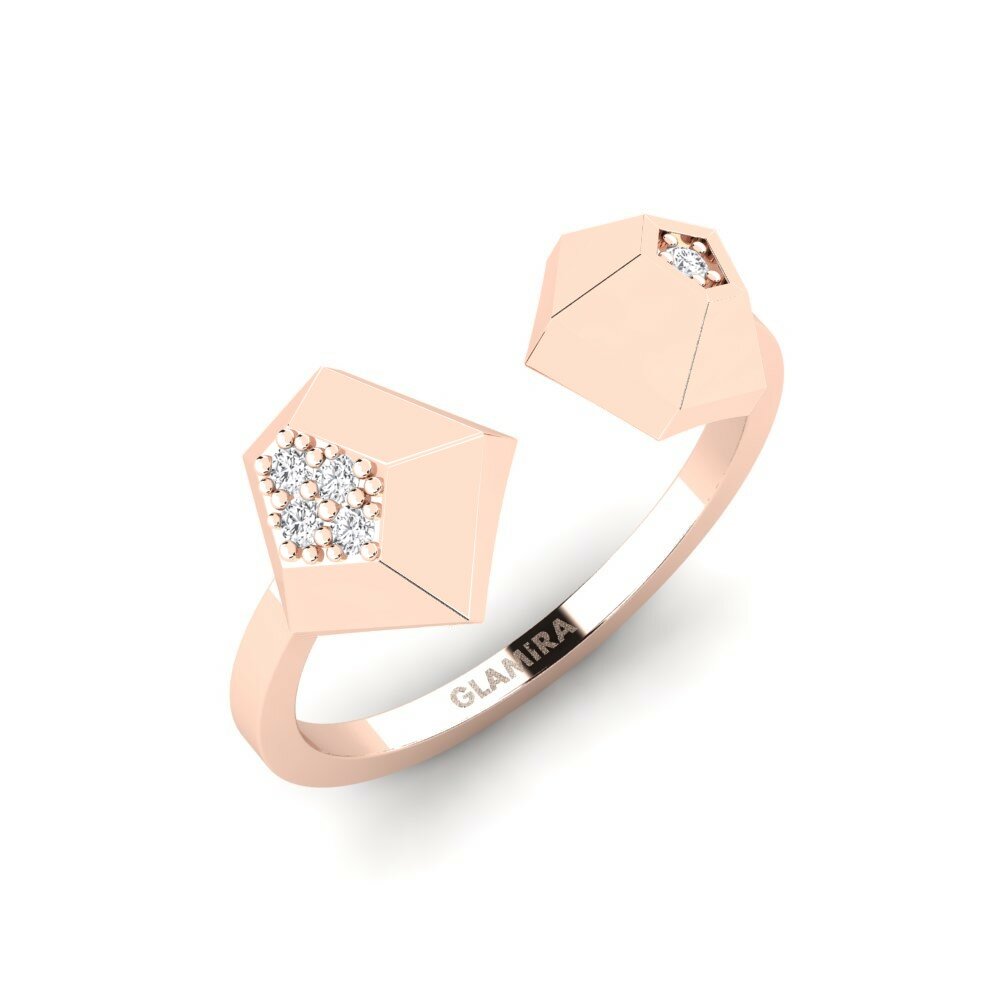 9ct Rose Gold Ring Viobium