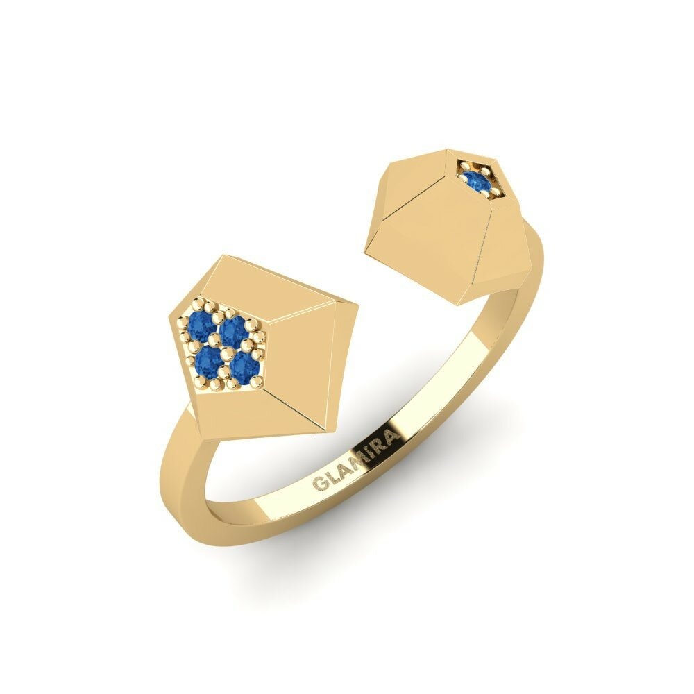 Dark Blue Zirconia Ring Viobium