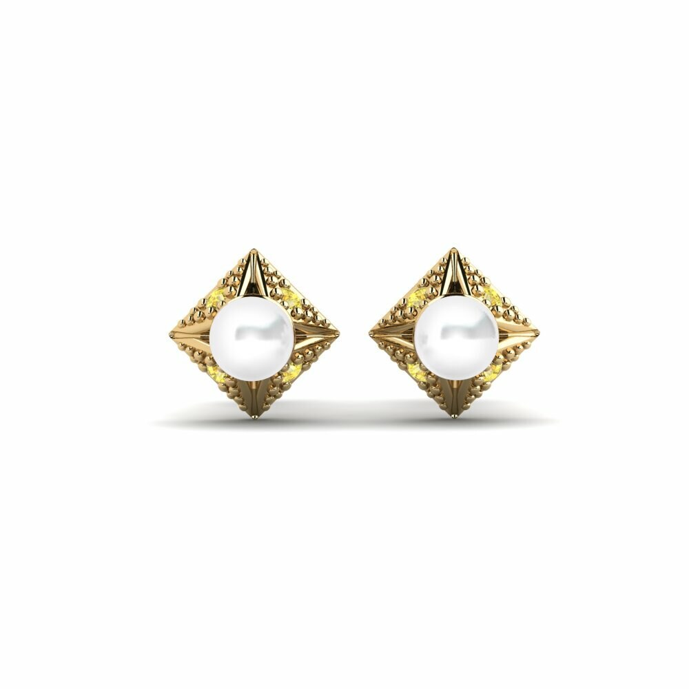Yellow Sapphire Women's Earring Wajiyada