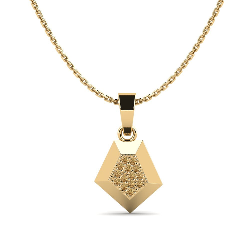 Brown Diamond Women's Necklace Wavelength