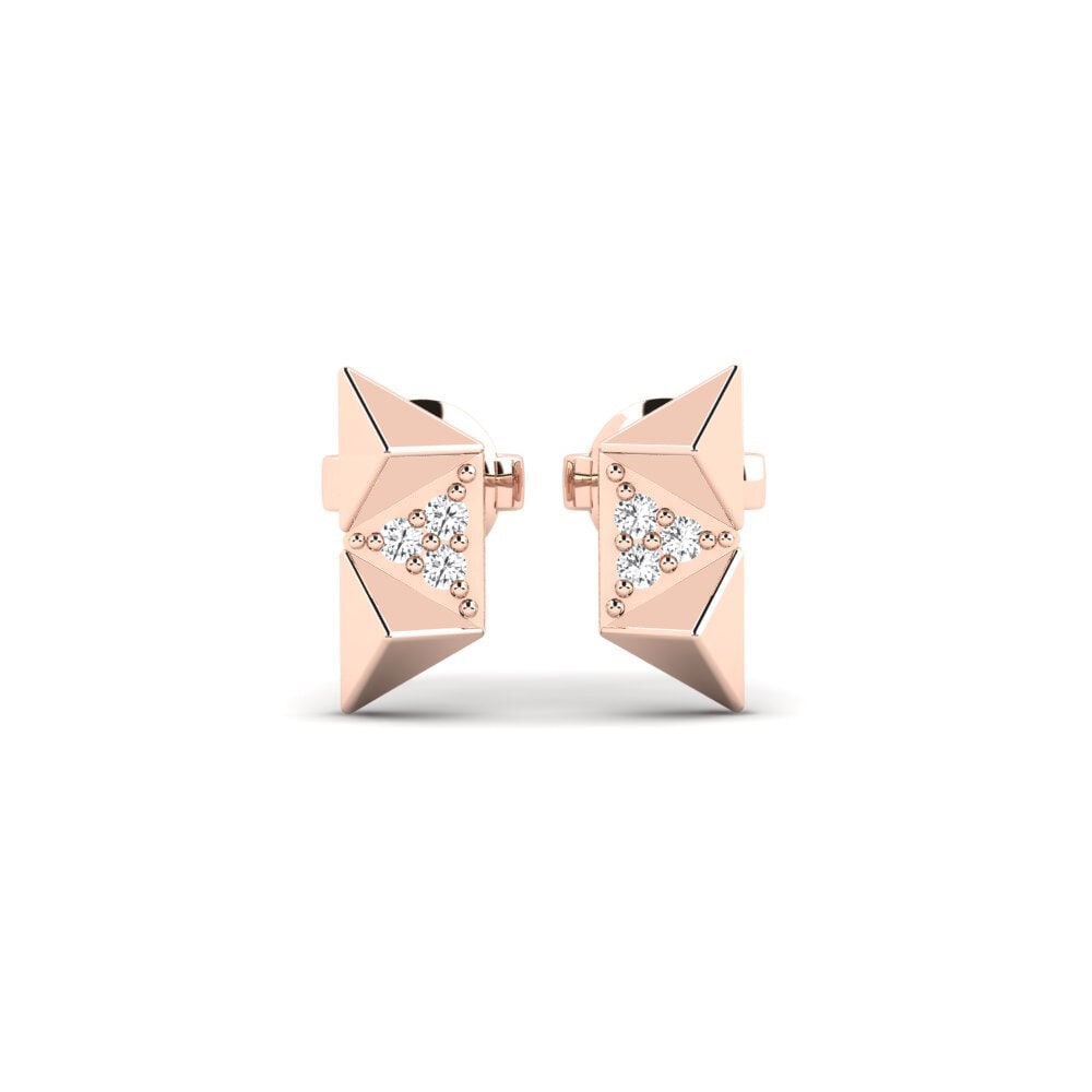 14k Oro Rosa Pendiente de mujer Zelando