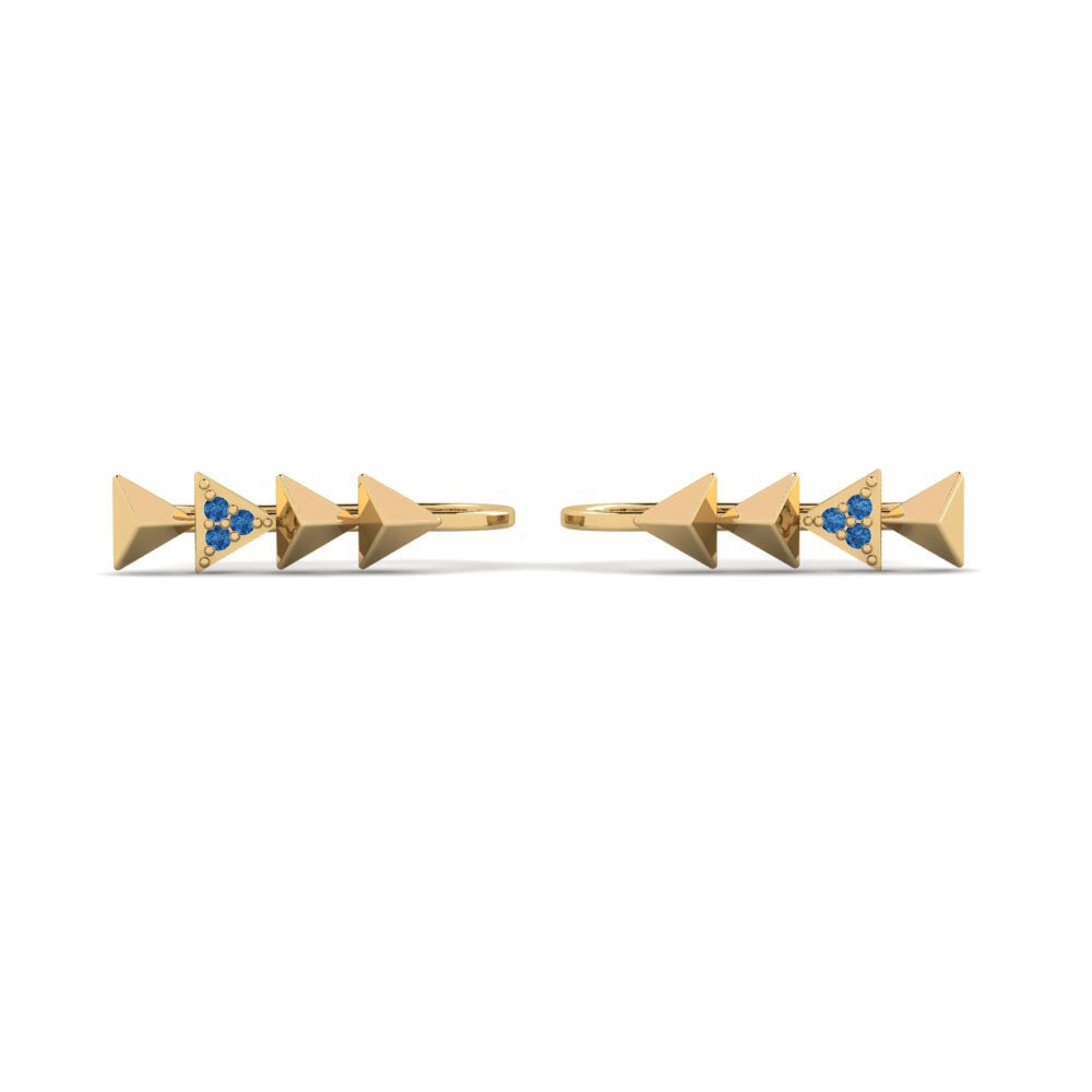 Dark Blue Zirconia Women's Earring Ashburnham