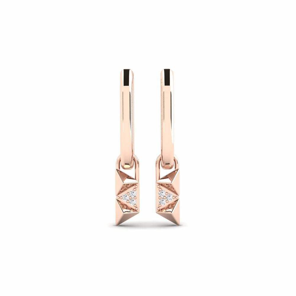 9ct Rose Gold Women's Earring Athelstane