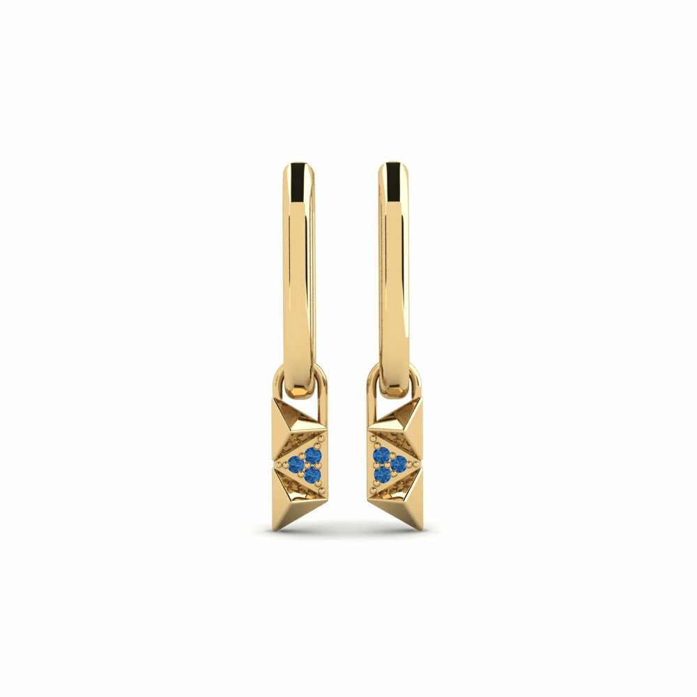 Dark Blue Zirconia Women's Earring Athelstane