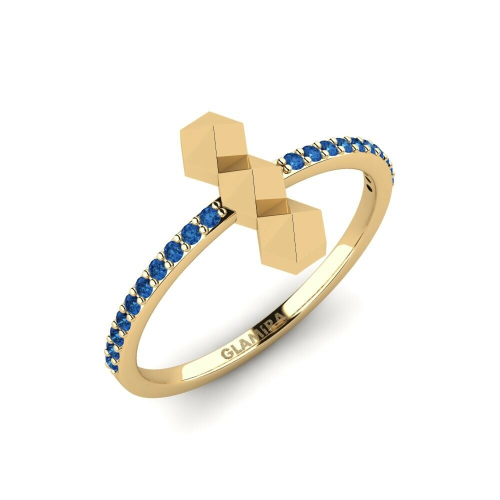 Dark Blue Zirconia Ring Avai