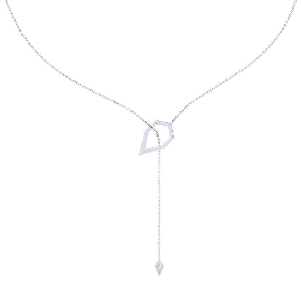 14ct White Gold Women's Necklace Baghmati