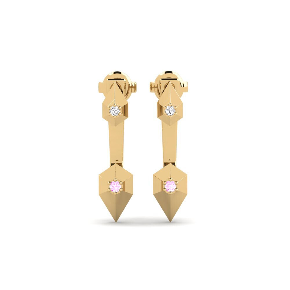 Pink Sapphire Women's Earring Bakoye