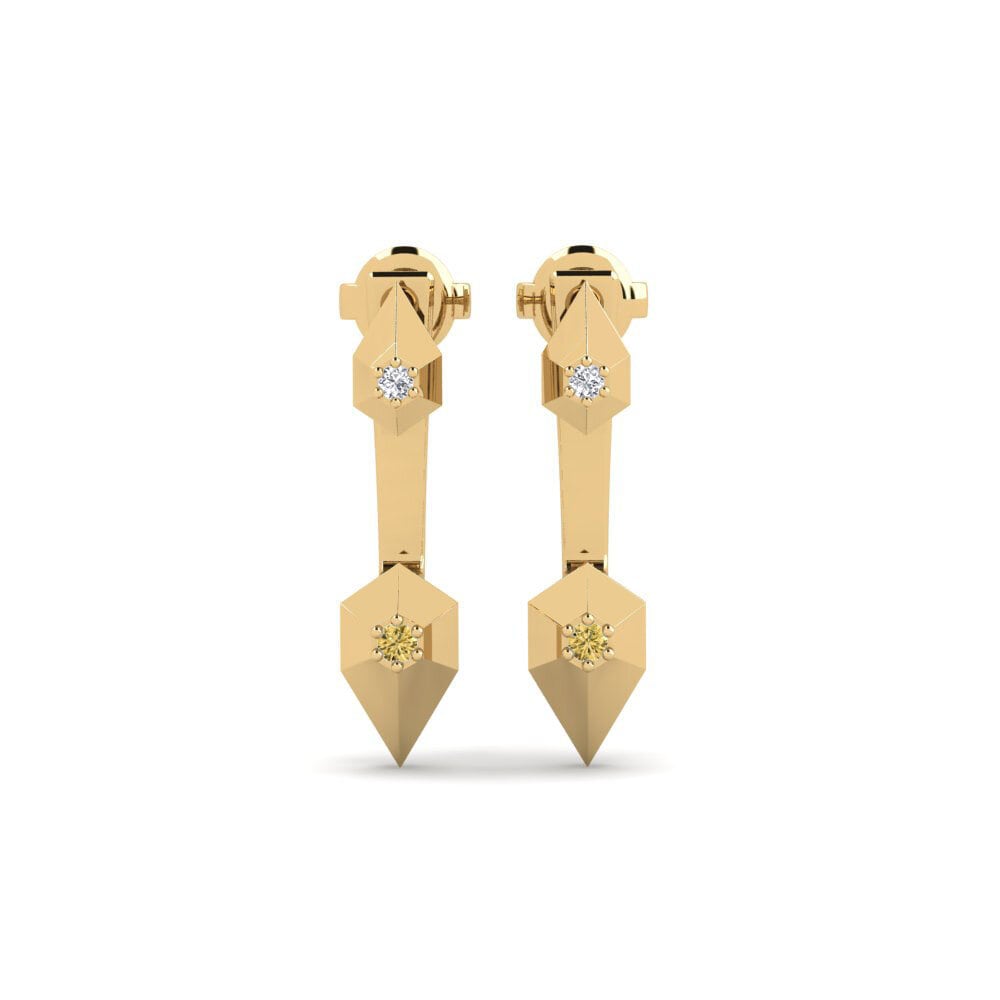 Yellow Diamond Women's Earring Bakoye