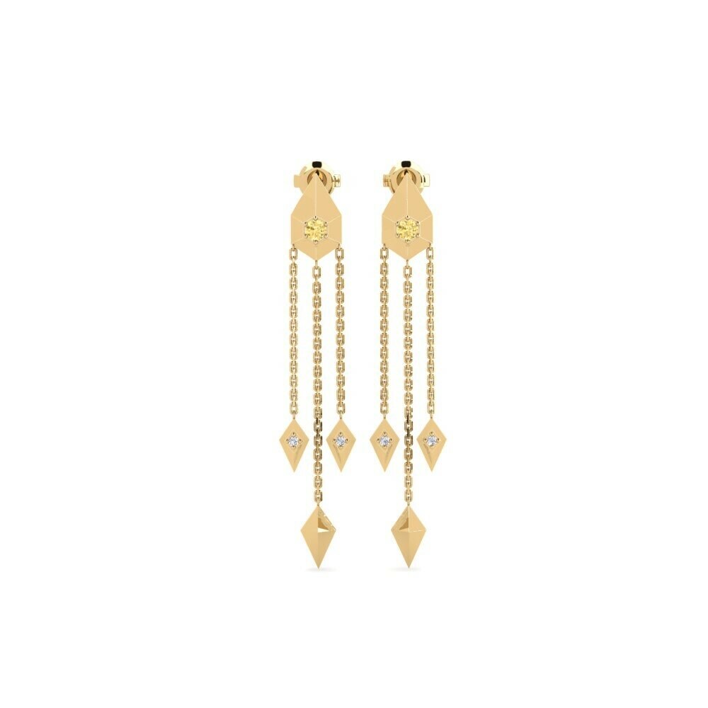 Yellow Diamond Women's Earring Benue