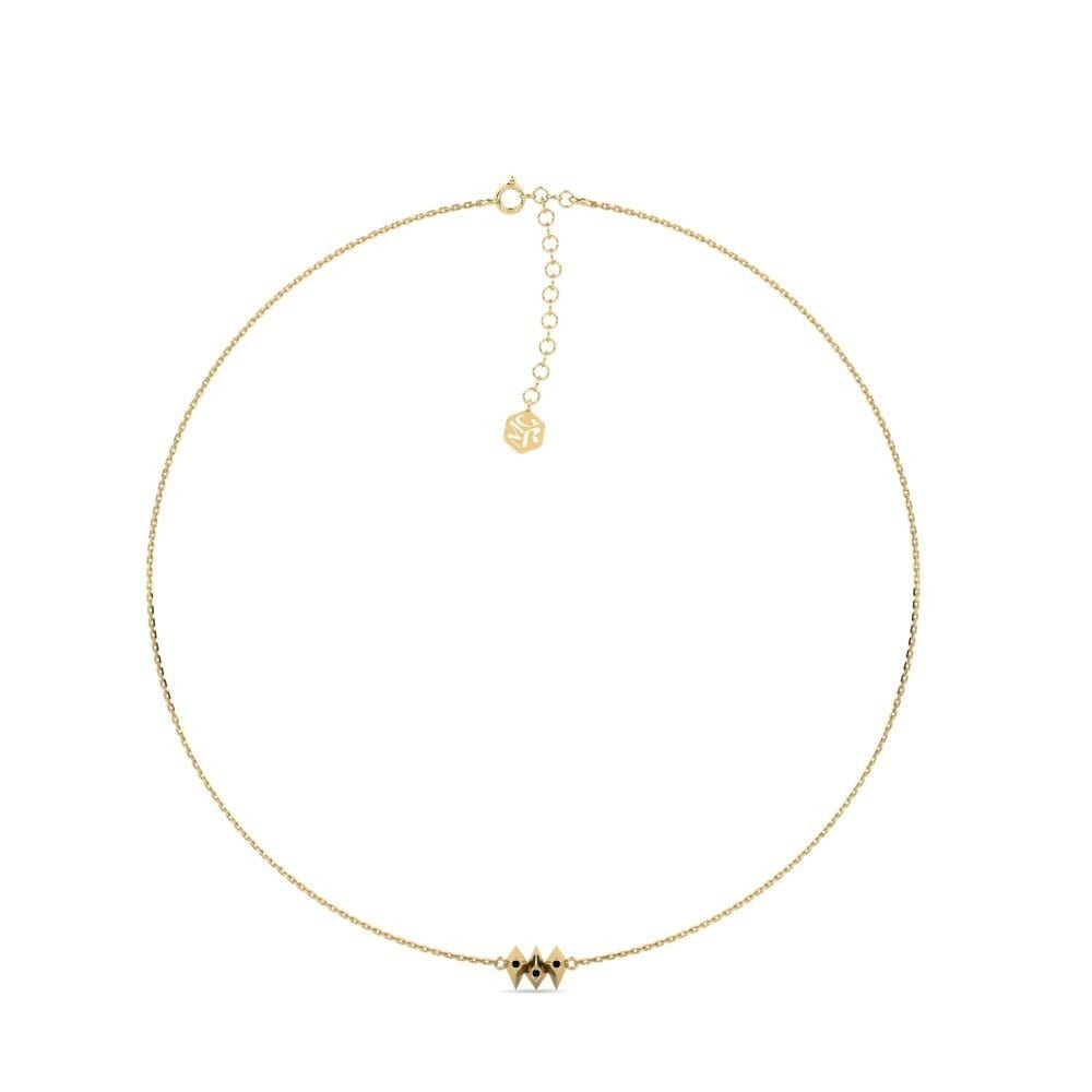 Black Sapphire Women's Choker Necklace Chambal