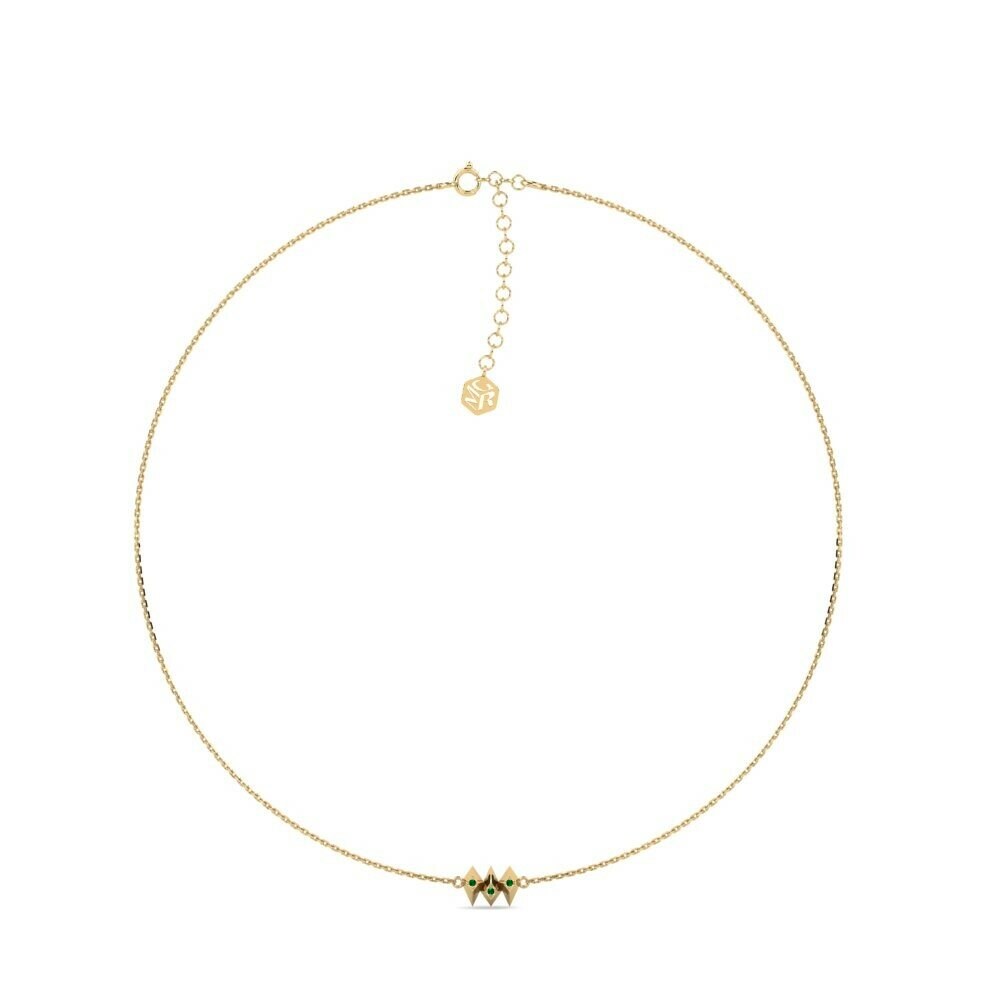 Green Zirconia Women's Choker Necklace Chambal