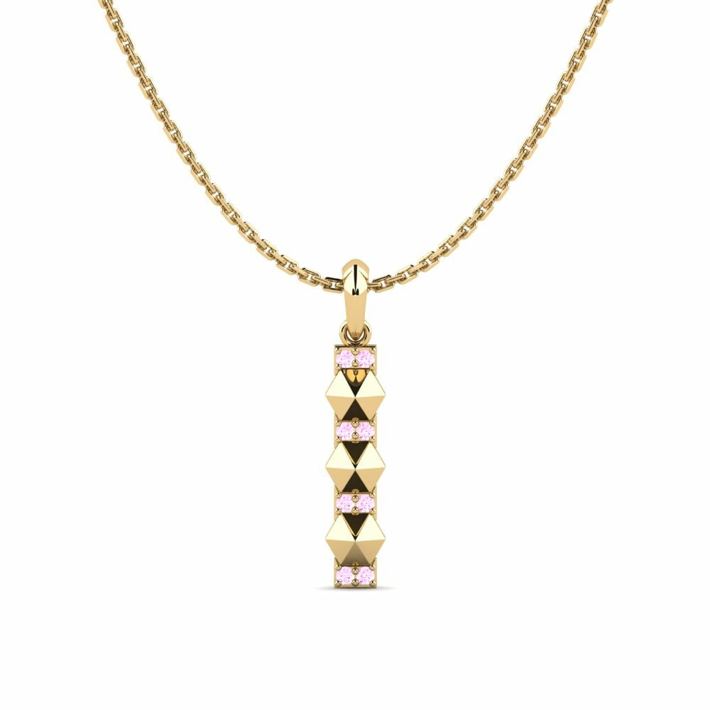 Pink Sapphire Women's Pendant Conectado