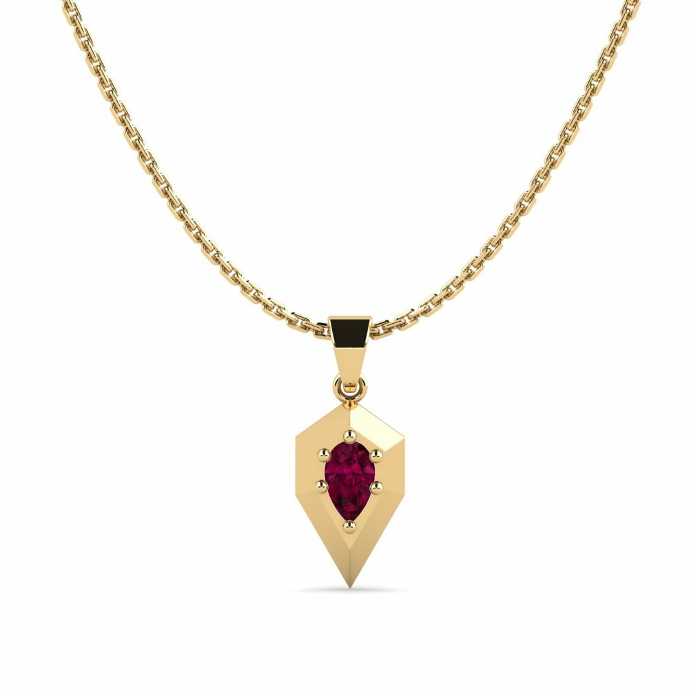 Rhodoliet Granaat Dames Hanger Cuanza