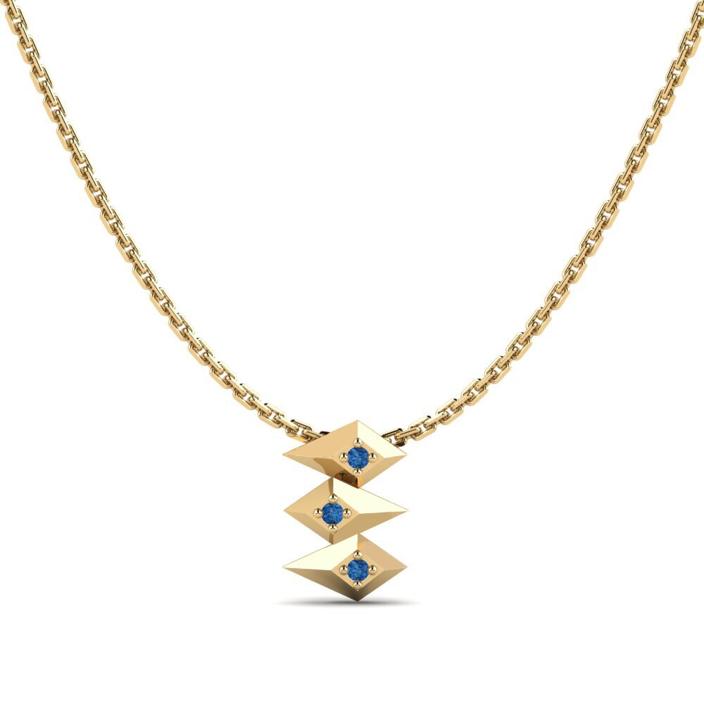 Dark Blue Zirconia Women's Pendant Cunene