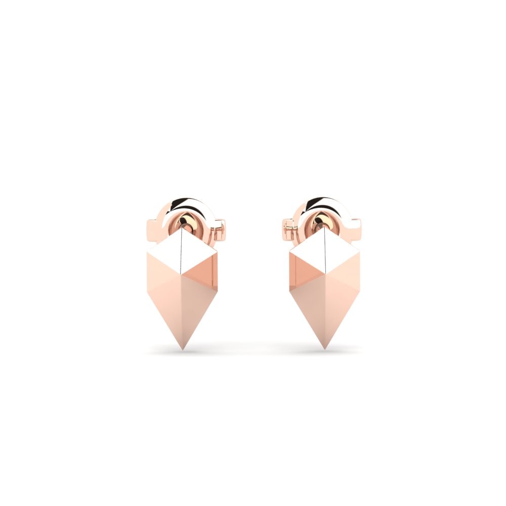 9ct Rose Gold Earring Damodar