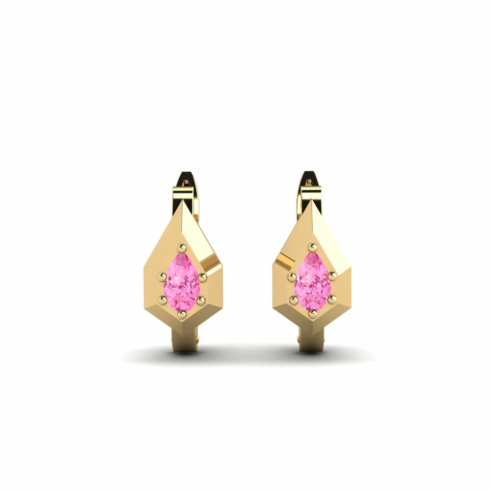 Pink Sapphire Women's Earring Derivier
