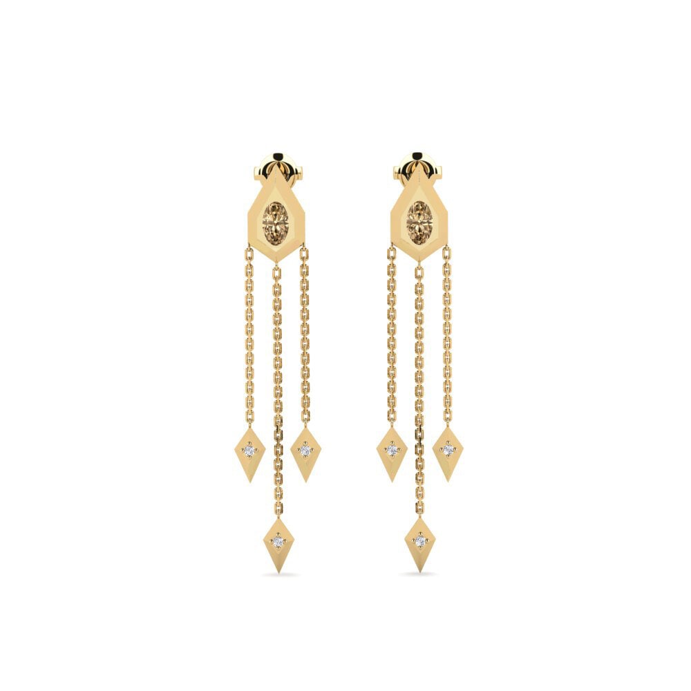 Brown Diamond Women's Earring Dinder