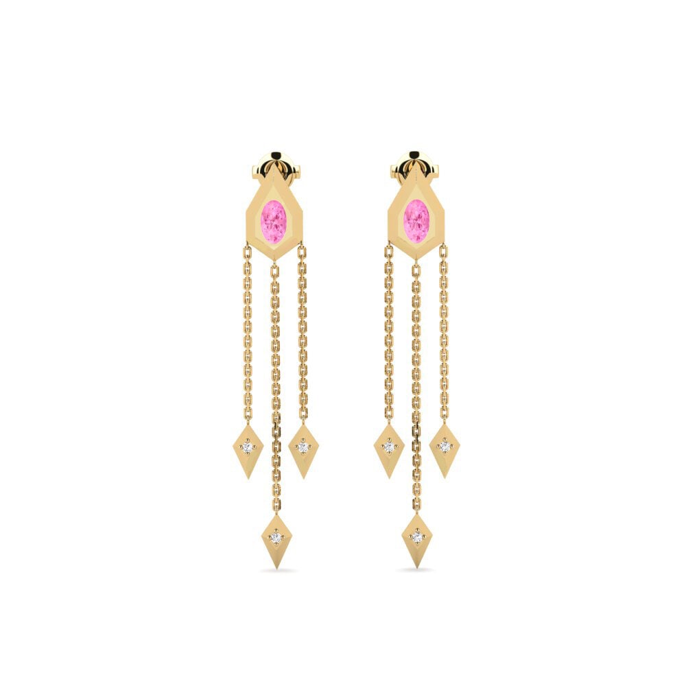 Pink Sapphire Women's Earring Dinder